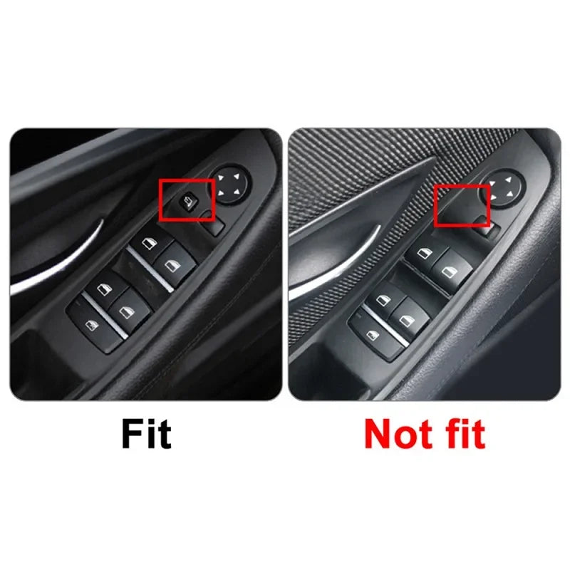 Black Carbon Fiber LHD/RHD Car Interior Door Handle Fit For 