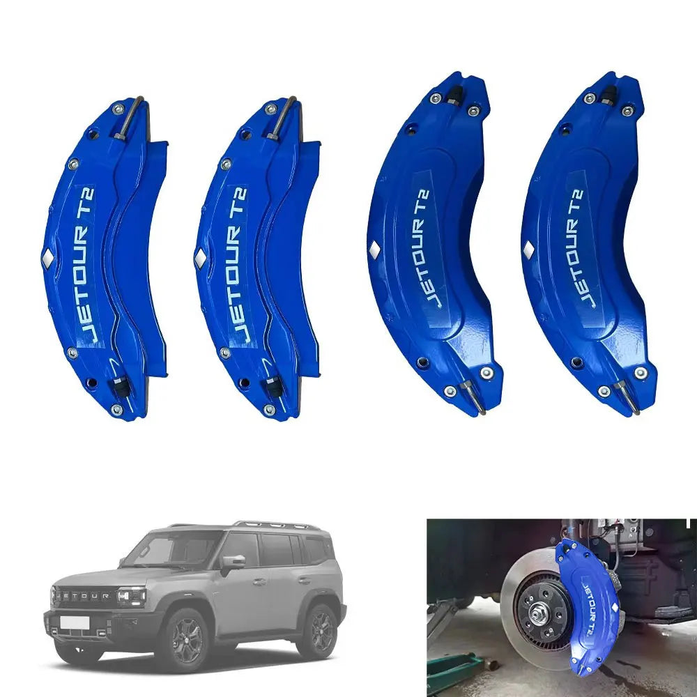 4Pcs Front Rear Wheel Brake Caliper Cover Kit Modification For Chery Jetour Traveller T2 2024