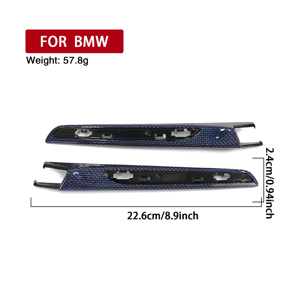 Real Carbon Fiber Interior Door Side Fender Vent Cover Trim 