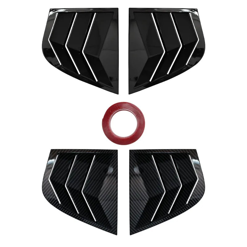 For Kia Stinger 2018-2022 2pcs Rear Side Window Blinds Trim 