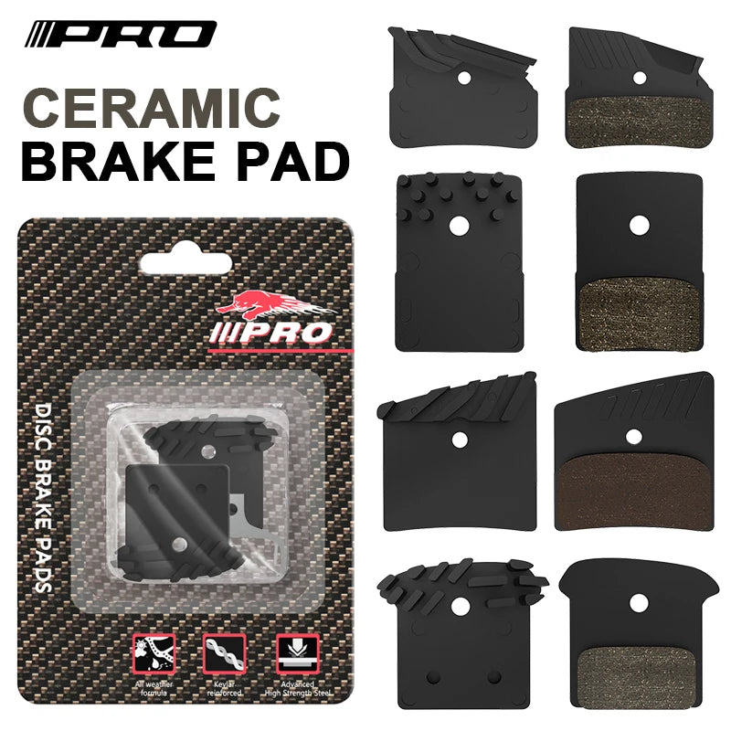 IIIPRO Bike Brake Pads Ceramic MTB Road Bicycle Disc Pad Wea