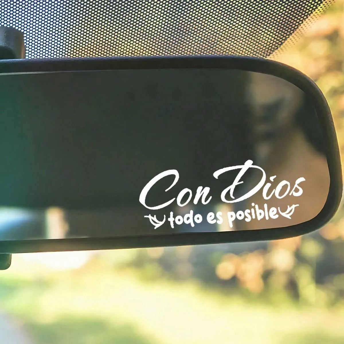 With God Everything Is Possible Stickers for Mirrors Ideal G