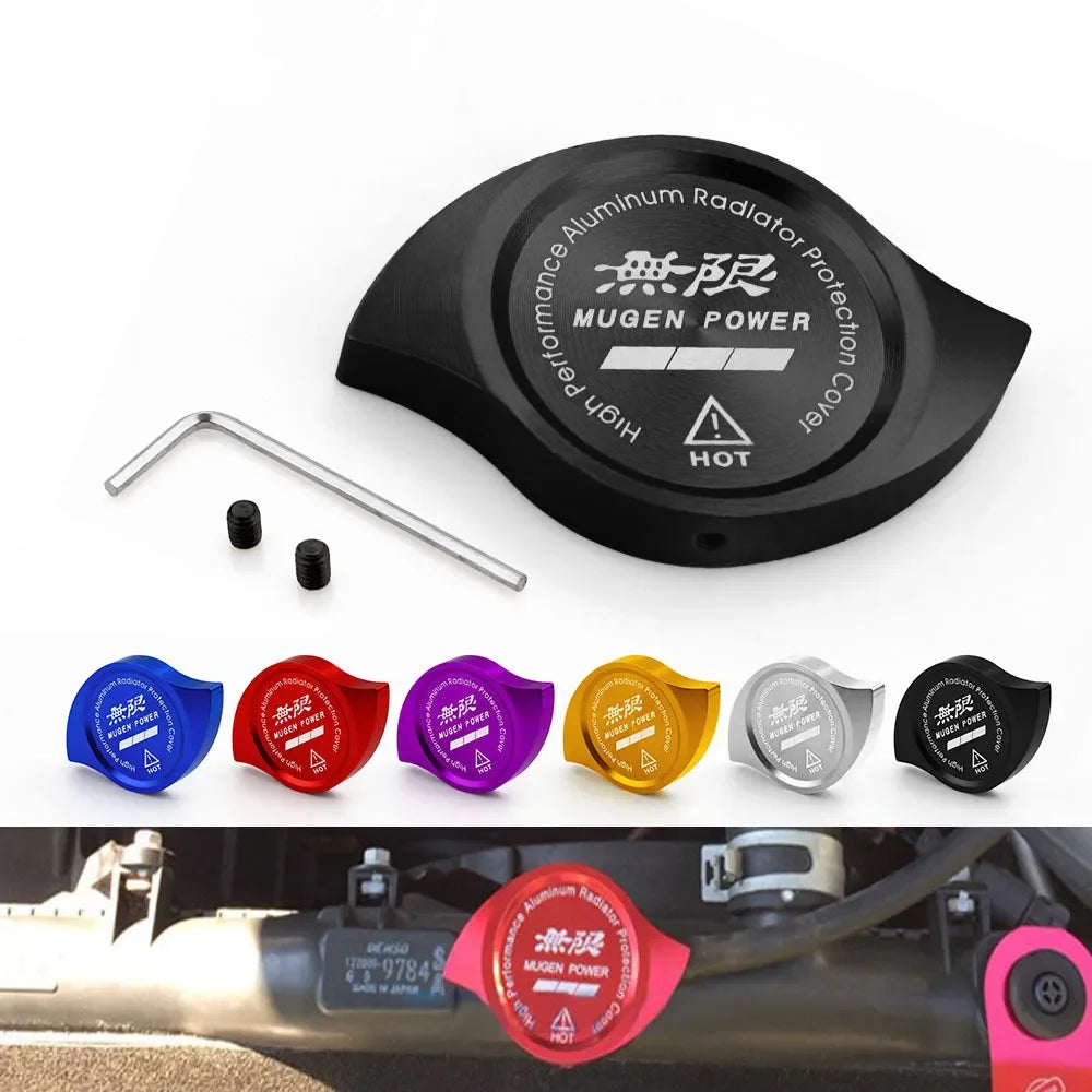 MUGEN Billet Aluminum Radiator Protector Pressure Cap Cover 