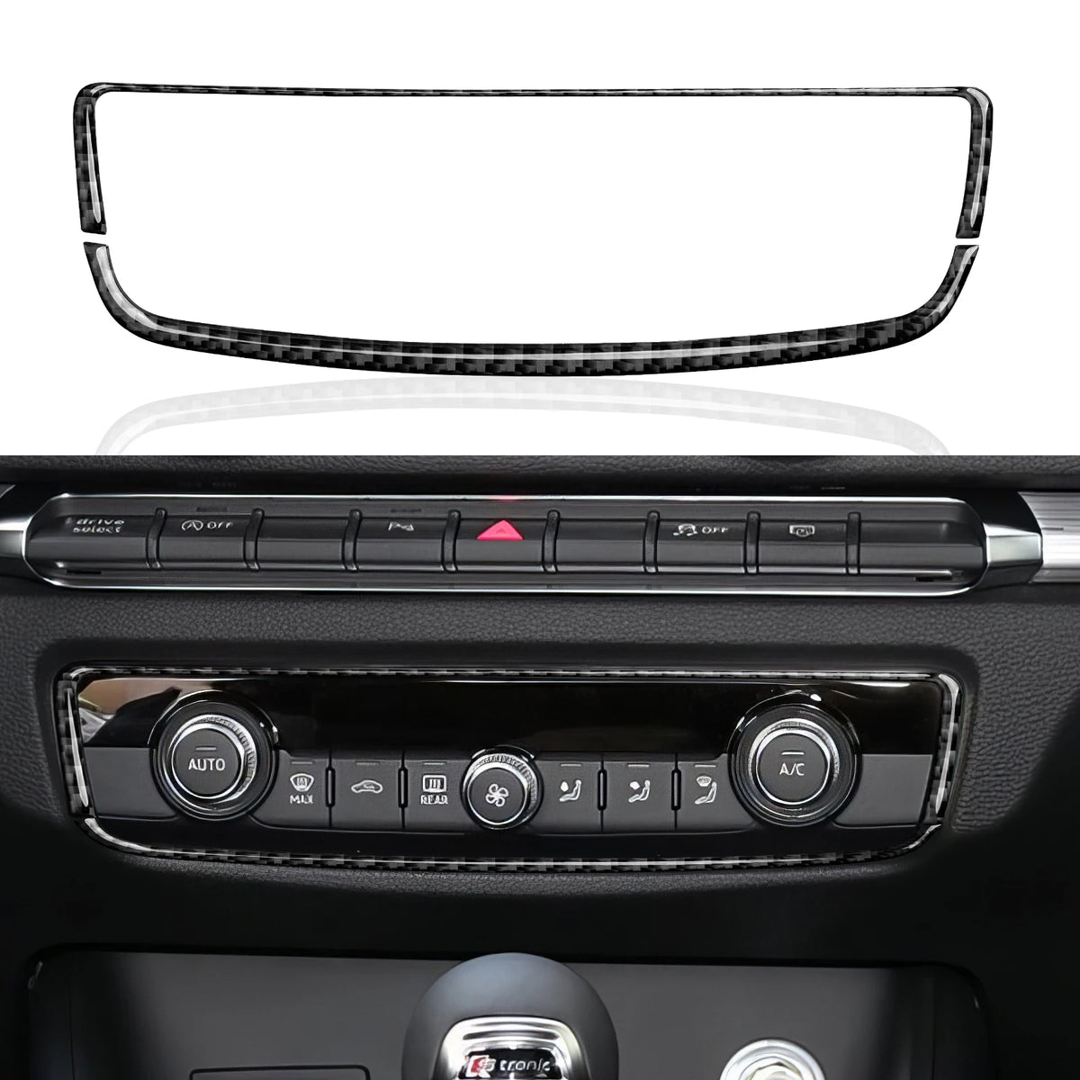 For Audi A3 S3 RS3 8V (2013-2020) Carbon Fiber Interior Stic