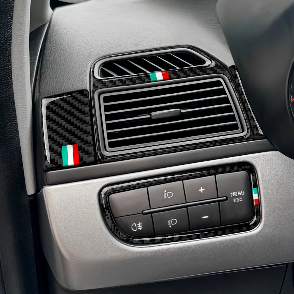 Car Headlight Switch Panel.Carbon Fiber Trim Sticker.For Fia