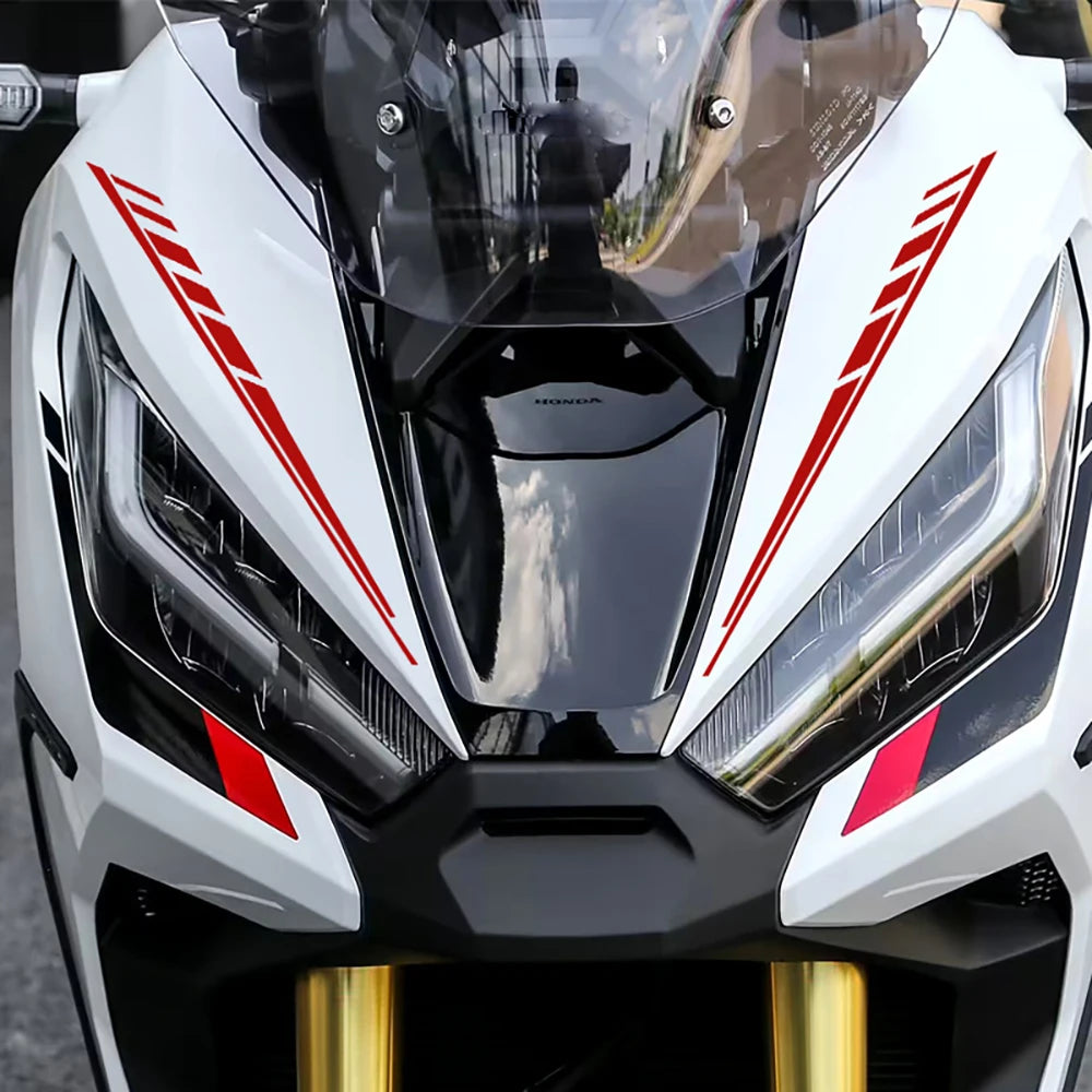 1 Pair Motorcycle Front Fender Body Universal Stickers Moto 