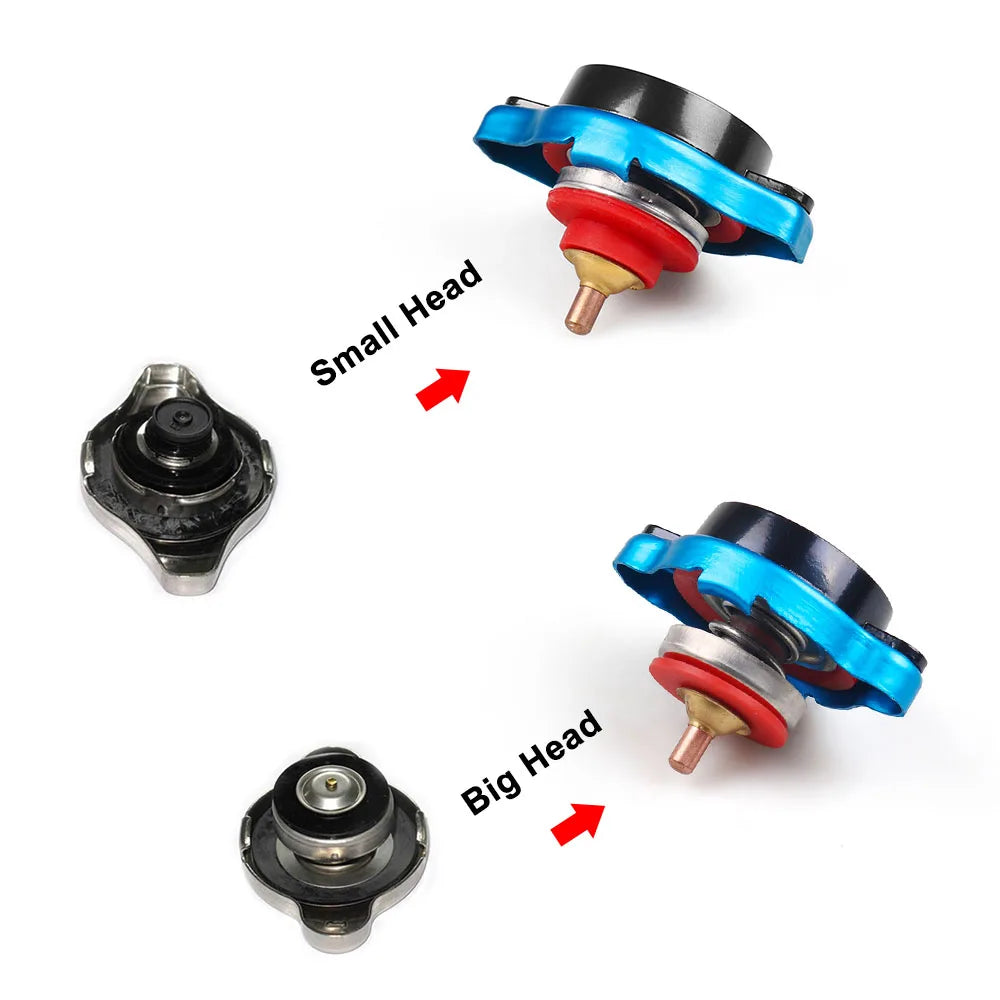 Racing Small and Big Head Thermost Radiator Cap Tank Cover W