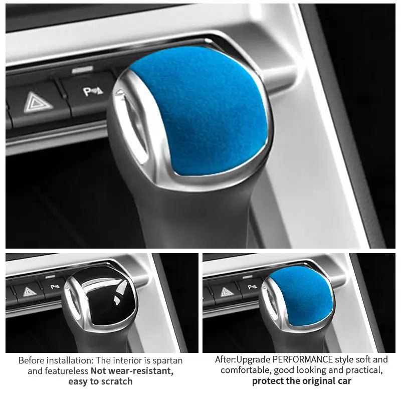 For Audi Q3 Q2 A1 Sport Gear Shift Knob Boot Decorative Trim