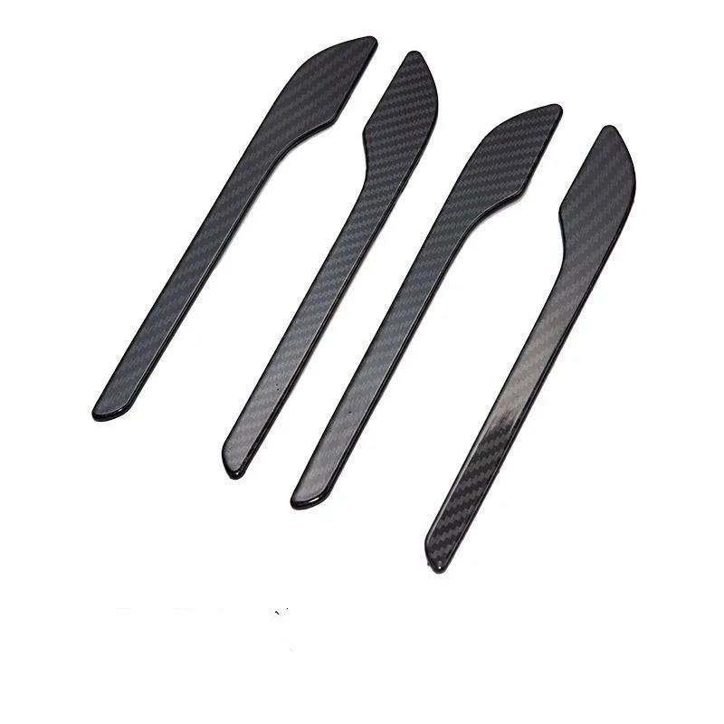 For Tesla Model 3 Y Carbon Fiber Black White Red Car Door Handle Cover Trim Sticker Styling Auto Accessories