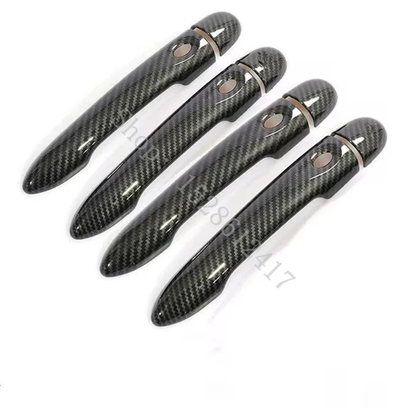 For Renault Megane 3 MK3 III 2008 2009 2015 ABS Carbon fiber pattern Handle Cover Trim Accessories Stickers Car Accessories