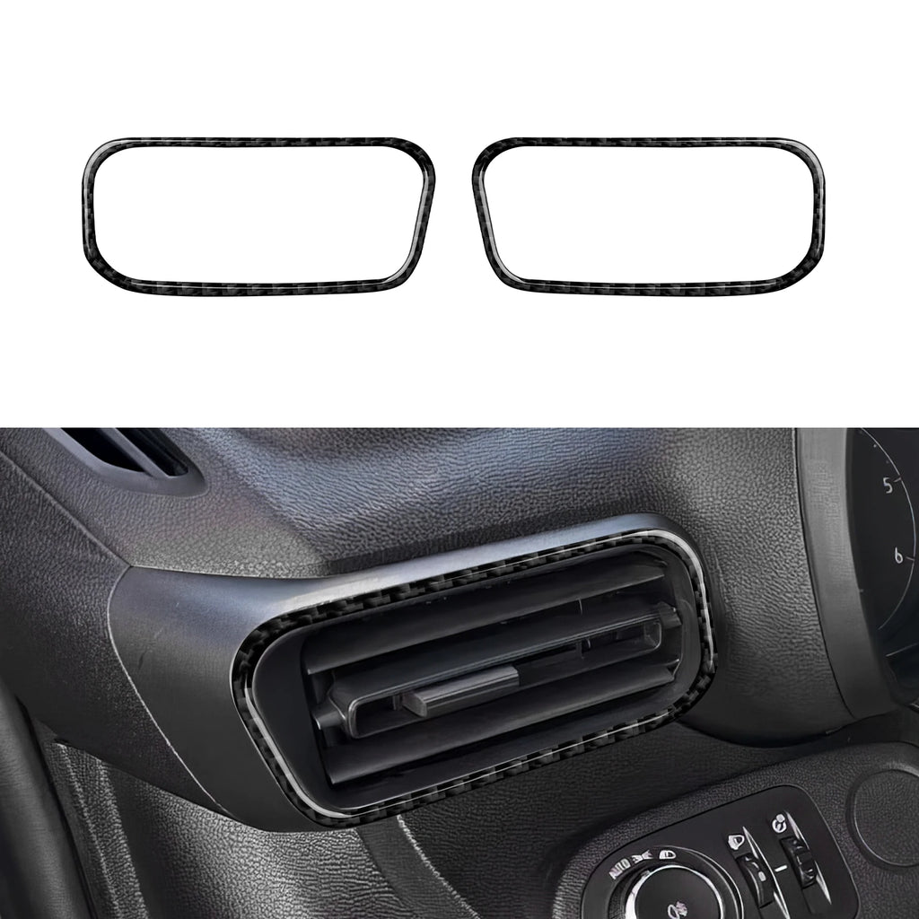 Carbon Fiber Interior Sticker. Car Center Console Side Air O