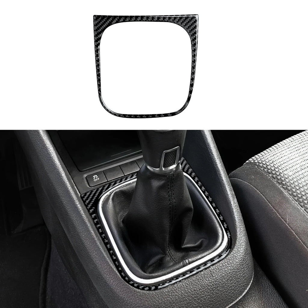 Car Center Console Gear Shift Panel For Volkswagen Golf VI MK6 GTI R Plus (2010-2014) Carbon Fiber Interior Sticker Trim Set Kit