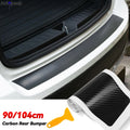 4D Carbon Fiber Car Rear Boot Bumper Trunk Anti-Scratch Prot