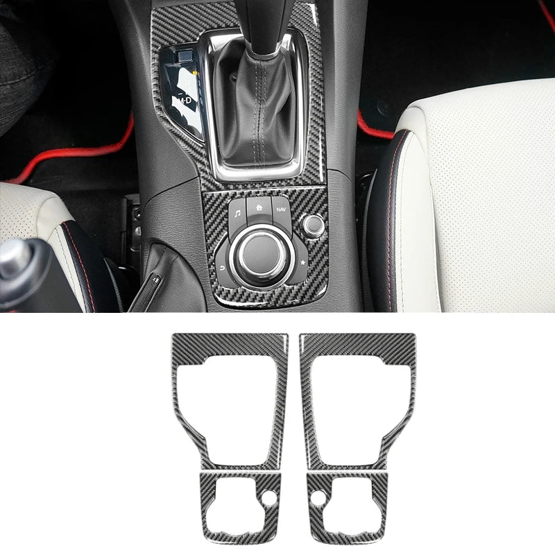 For Mazda 3 Axela 2014-2019 Center Control Gear Panel Decor 