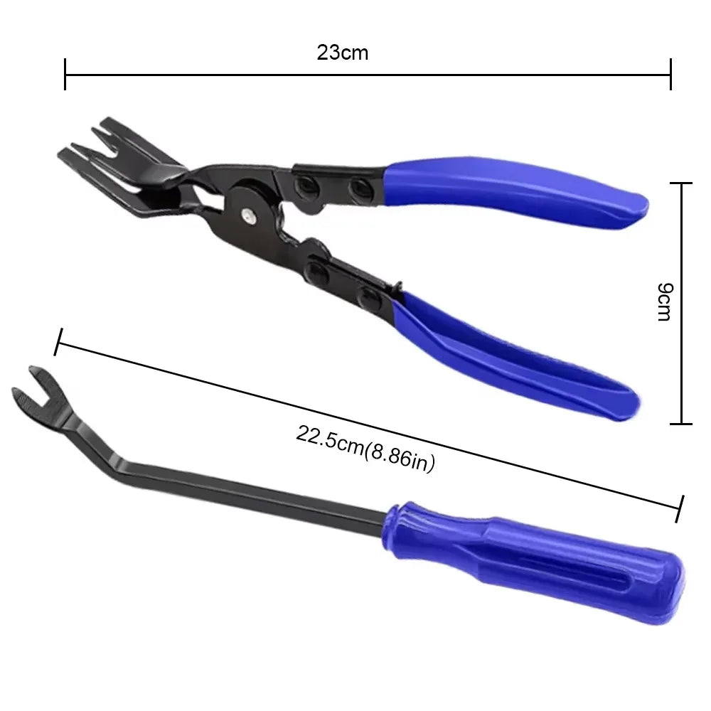 Car Trim Clip Removal Pliers Fastener Push Pin Pry Tool Auto Body Panel Door Dashboard Interior Repair Installation Tool Kit