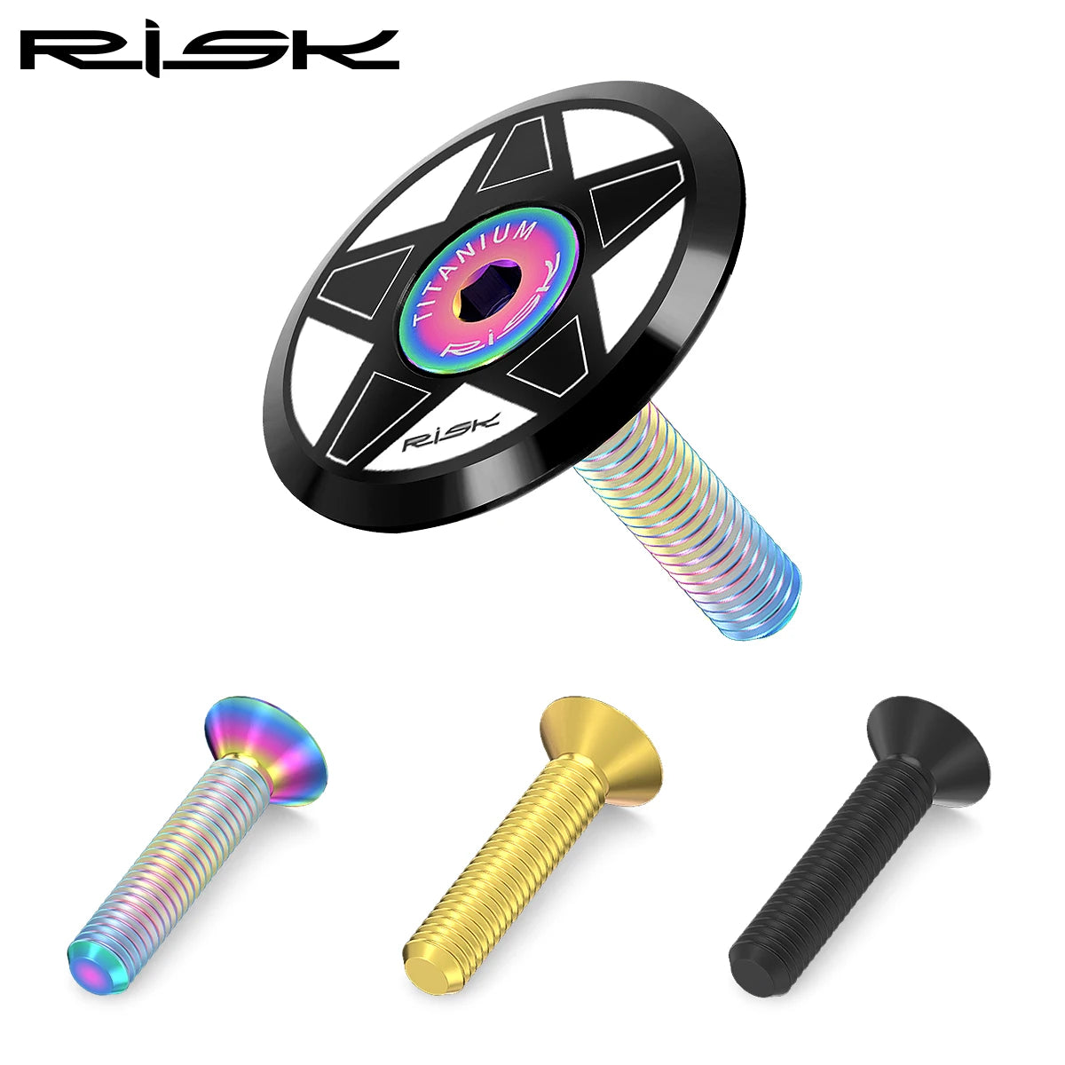 RISK Bike Titanium Bolt Screw M6x30 M6x35 M6x40 M6x50 for Bi
