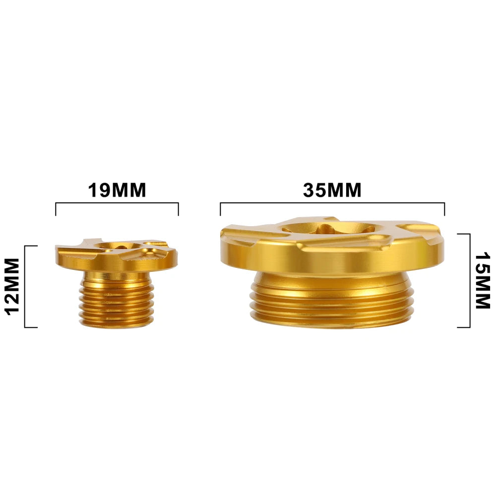 CNC Engine Timing Plugs Oil Filter Plug Cap For Suzuki RMZ25