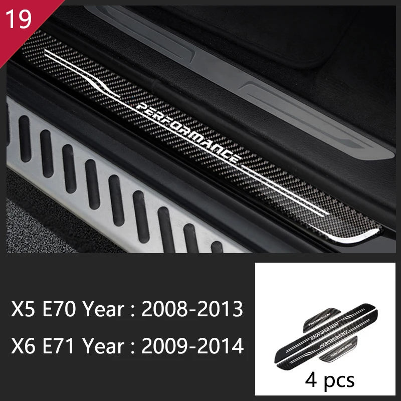 For BMW X5 X6 E70 E71 Accessories Car Interior Air Conditioning CD Console Panel Cover Decoration Trim Carbon Fiber Car Styling