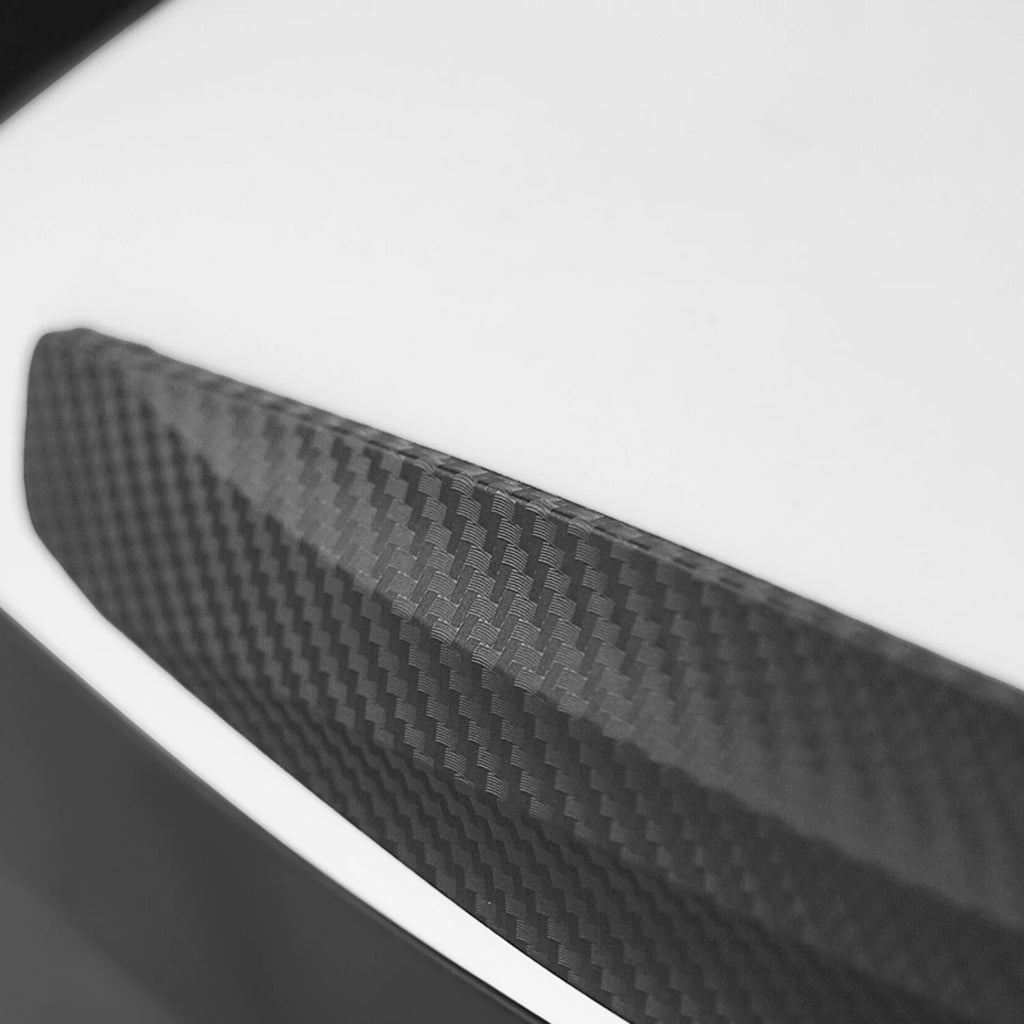 2pcs carbon fiber car anti-collision strips front and rear b
