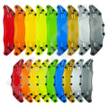 2/4Pcs L/M Metal Car Brake Caliper Cover Stickers Brake Disc