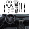 ABS Trim Car Center Console Gear Shift Panel Cover Carbon Fi