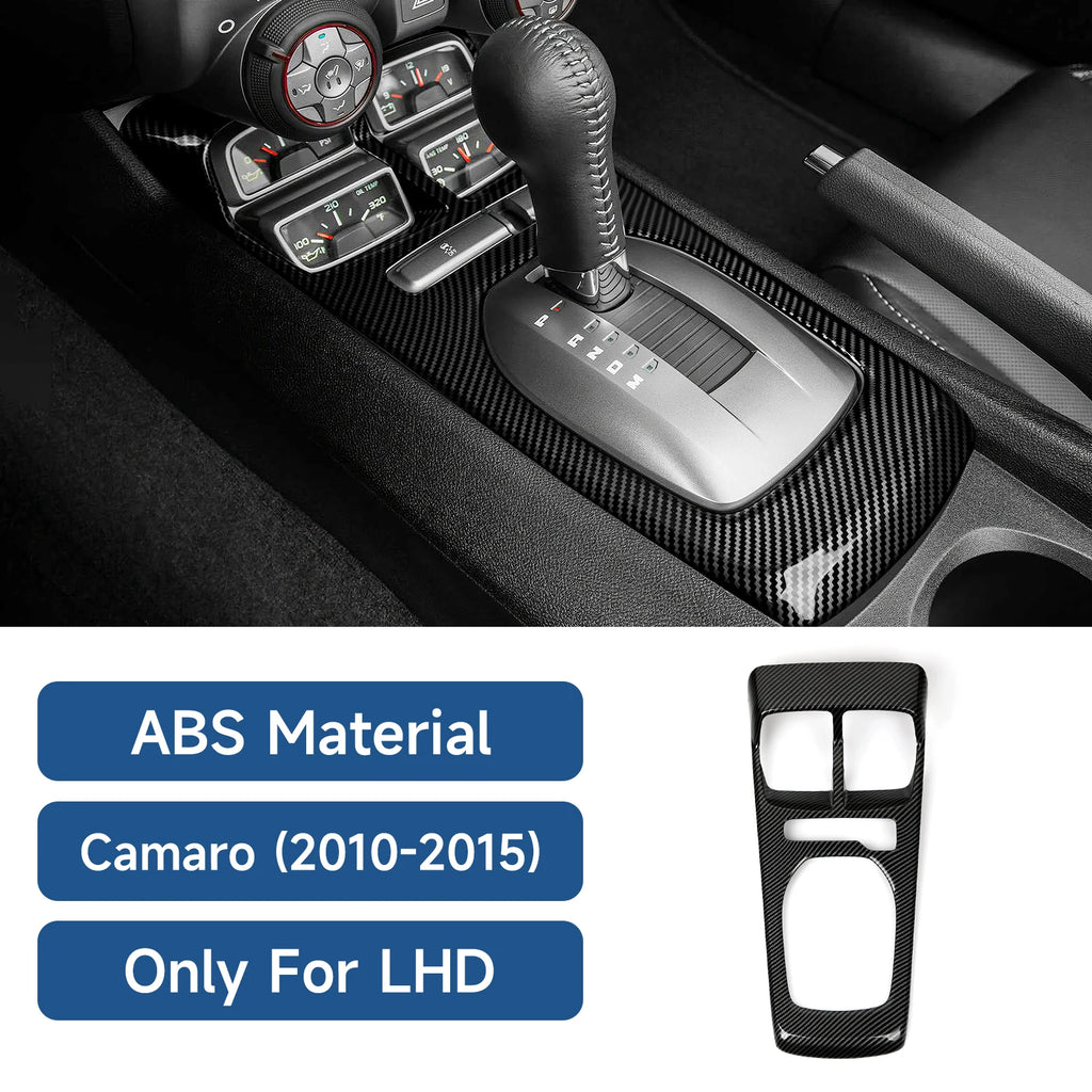 ABS Car Center Console Gear Shift Panel Carbon Fiber Interio