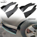 Pair Universal Car Rear Bumper Spoiler Lip Carbon Fiber Wing