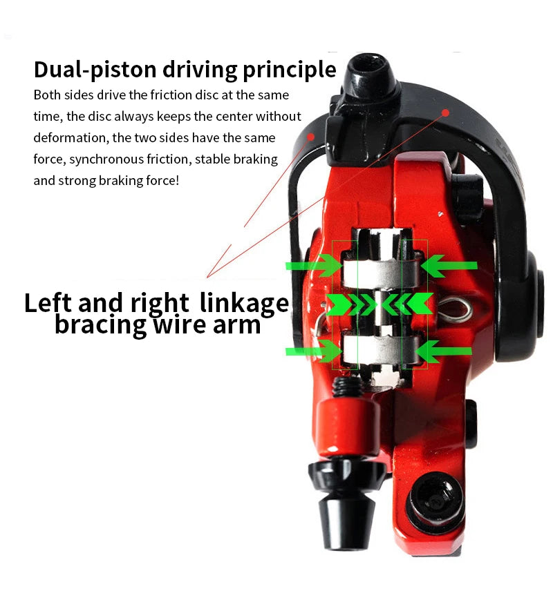 ZOOM DB680 Bicycle Brakes MTB Mechanical Disc Brake Set For 