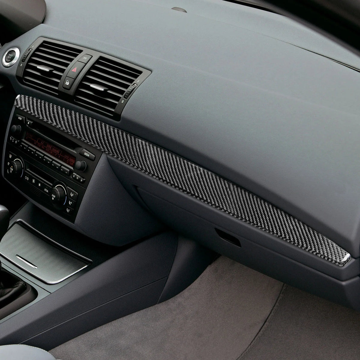 For BMW 1 Series E81 E82 E87 E88 2008-2013 Carbon Fiber Co-d