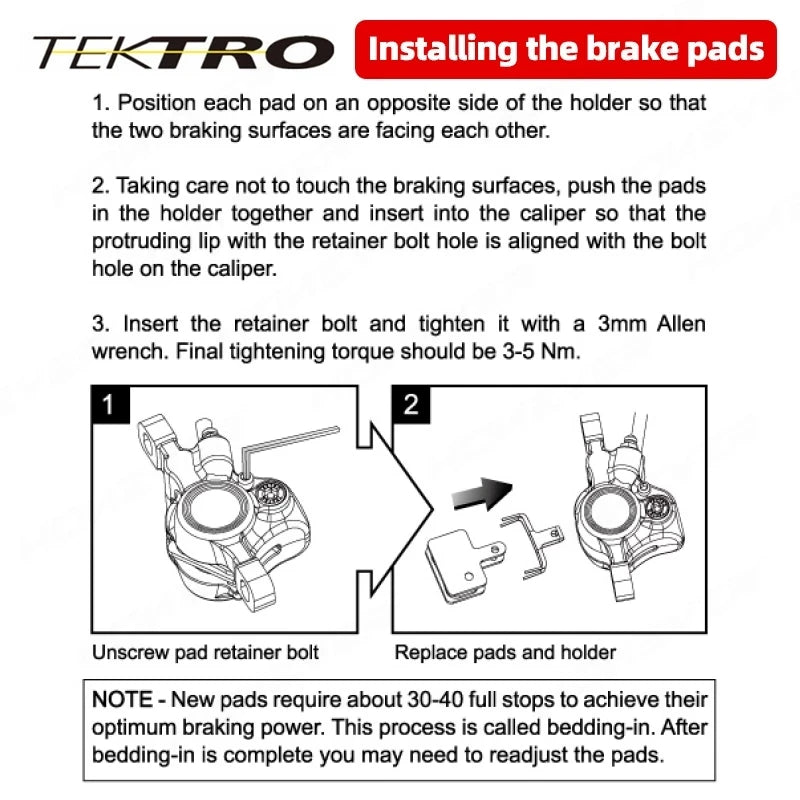 TEKTRO E10 11 P20 11 H 1pcs/2pcs/10pcsydraulic Brake Pads fo