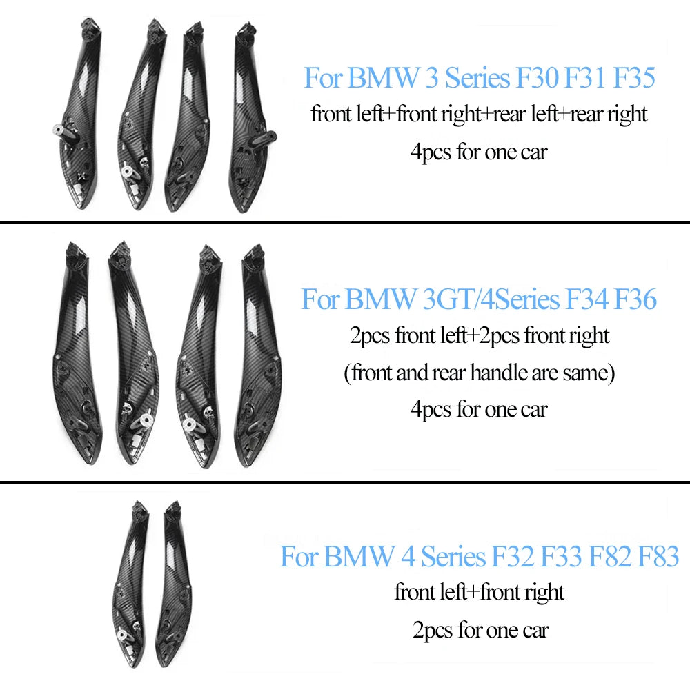 Carbon Fiber Interior Car Asseccories Door Pull Handle with 