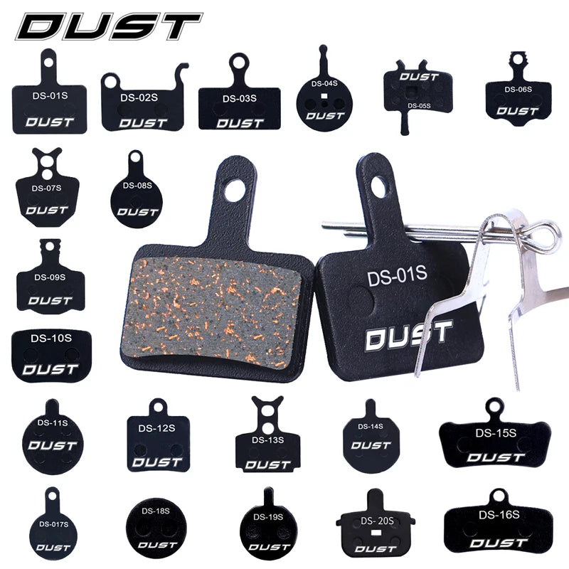 DUST 1Pair Semi-Metal Bicycle Hydraulic Disc Brake Pad MTB M