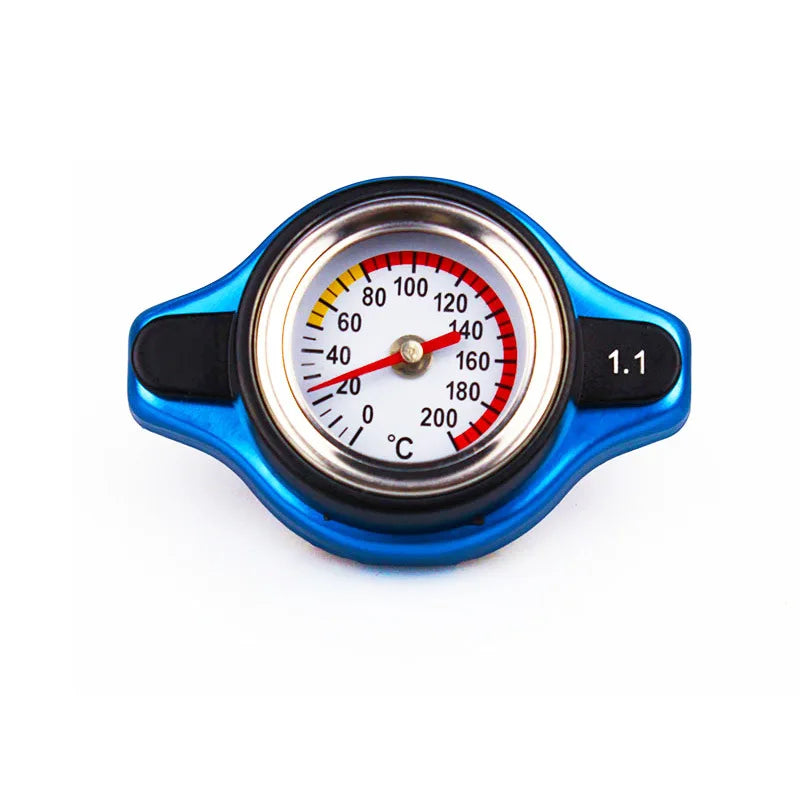 Thermost Radiator Cap Tank Cover Water Temperature Gauge 0.9