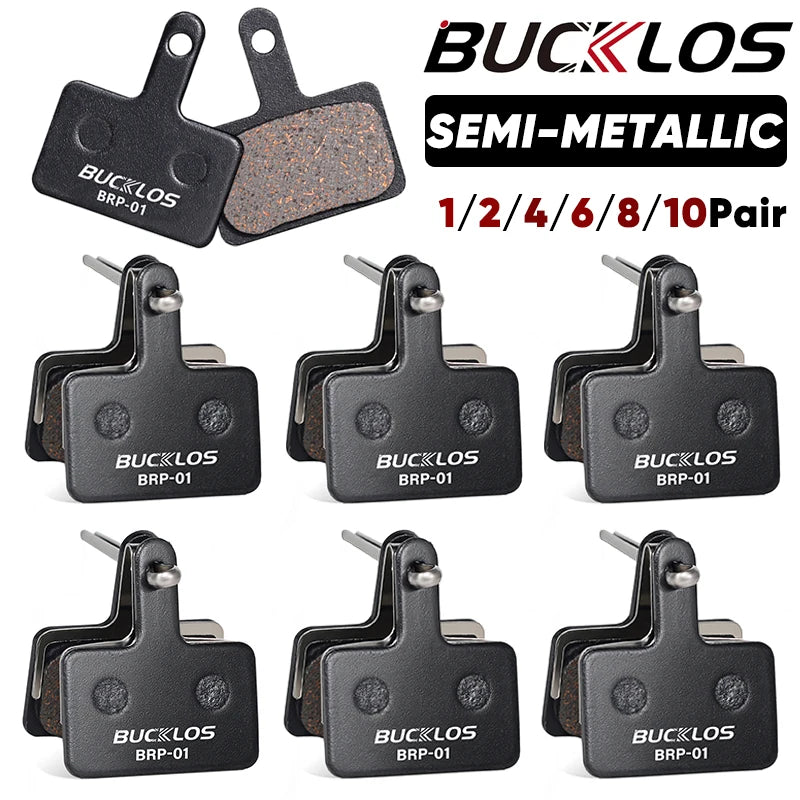 BUCKLOS Semi-Metal Mountain Bike Disc Brake Pads Semimetalli