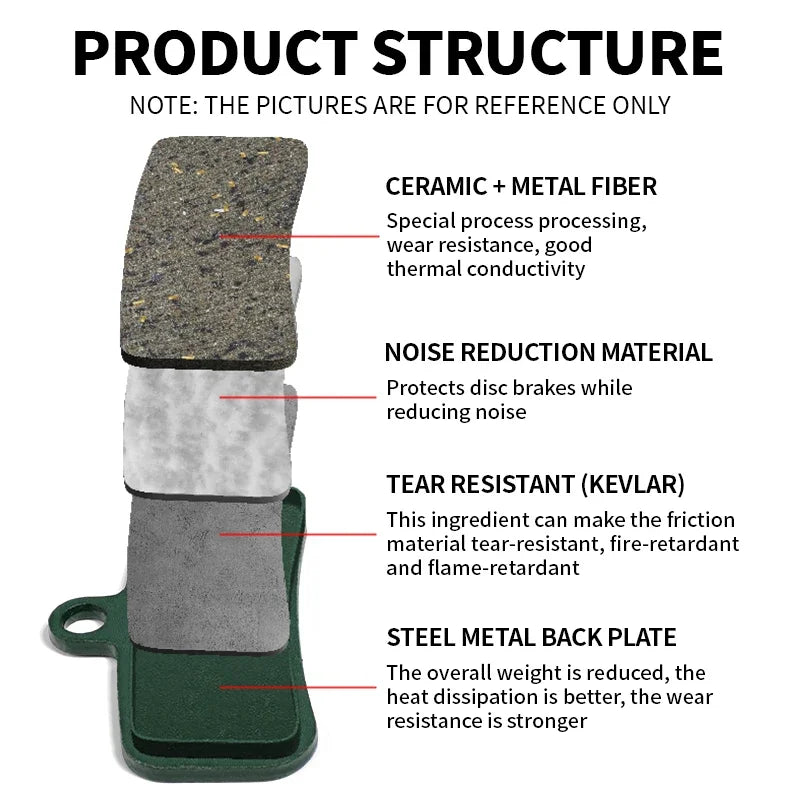 BUCKLOS Ceramic Hydarulic Disc Brake Pads For SHIMANO D02S N