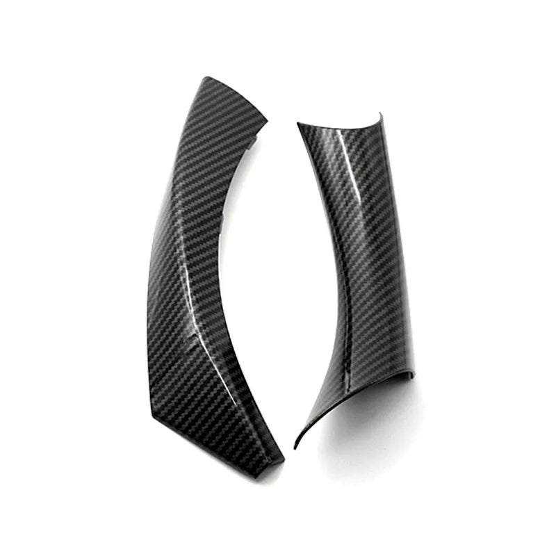 2pcs Car Accessories Carbon Fiber Texture Left / Right Door Handle Pull Cover Trim For BMW 3 Series E90 E91 316 318 320 325 328i