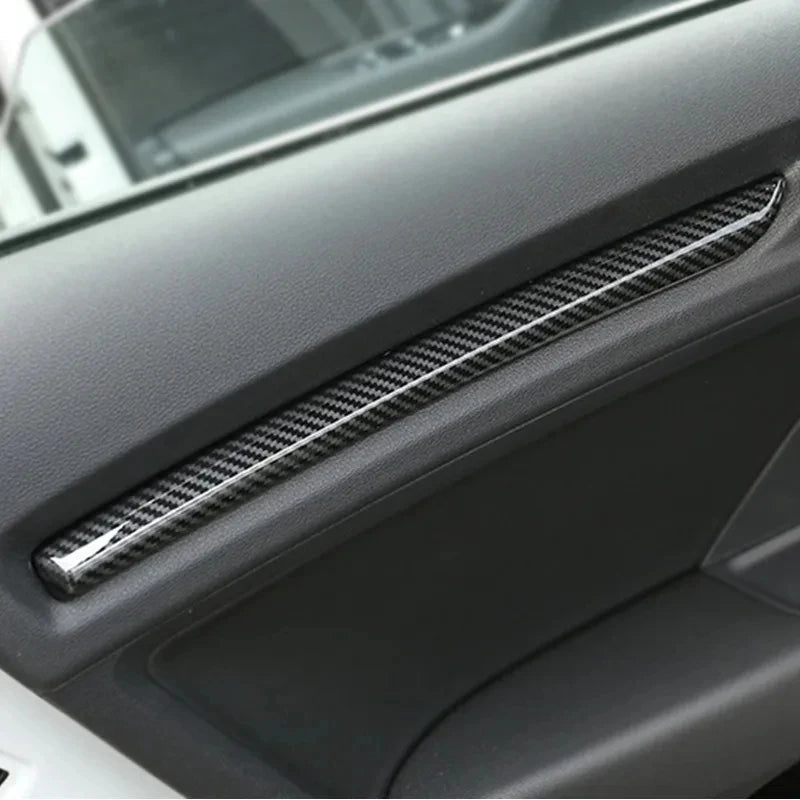 Carbon Fiber Style Dashboard Decoration Cover Trim For Audi 