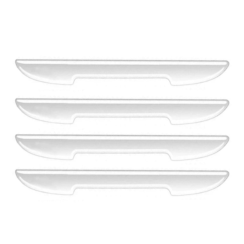 4/8pcs Car Door Protective Sticker Strip Carbon Fiber Look Anti-Collision Protector Car Door Edg Scratch-resistant Stickers