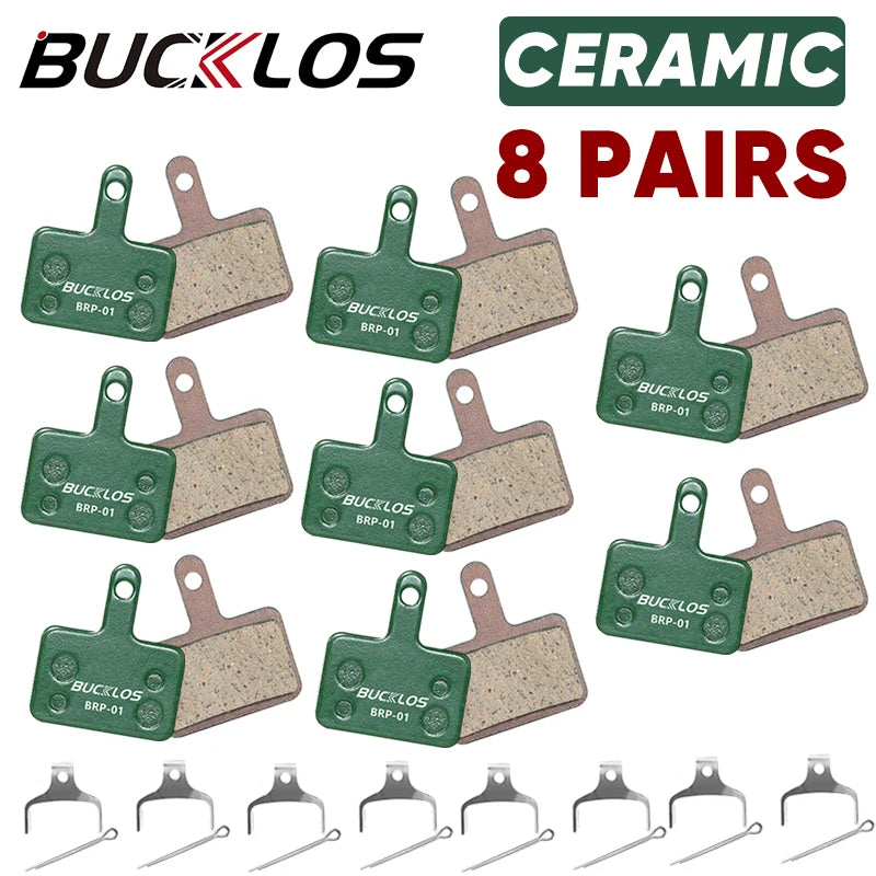 BUCKLOS Ceramic Hydarulic Disc Brake Pads For SHIMANO B01S B05S 1/2/4/6/8/10Pair MTB Brake Pad Wear-resistant Disc Brake Pads