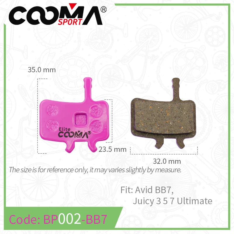 Ceramic Bicycle Brake Pads for SRAM Avid Shimano Magura Hayes Formula Hope MTB Road Bike 4 Pairs Elite