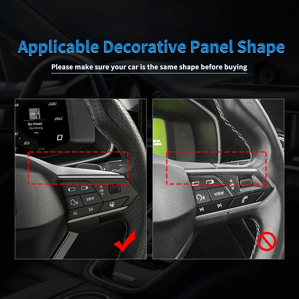 Real Dry Carbon Fiber Trim For Seat Ateca/ibiza/Leon/Tarraco