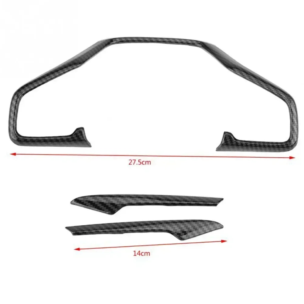 For Honda Civic 10th 2016 2017 2018 Carbon Fiber Style Car S