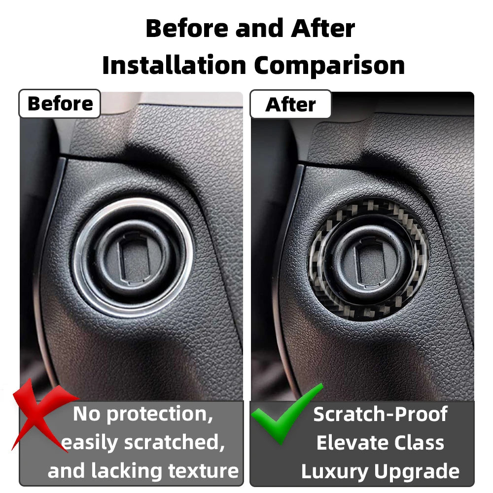 Carbon Fiber For Mercedes Benz W203 W204 W212 A B C E Class 