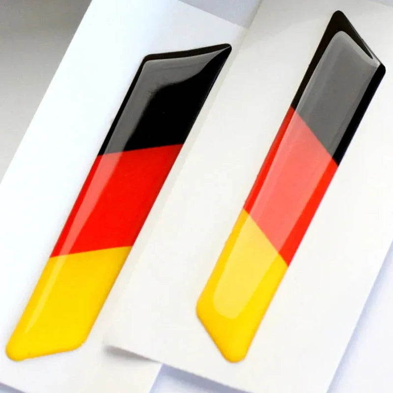 2Pcs Car Seat Adjustment Handle Knob Germany Flag Style Trim