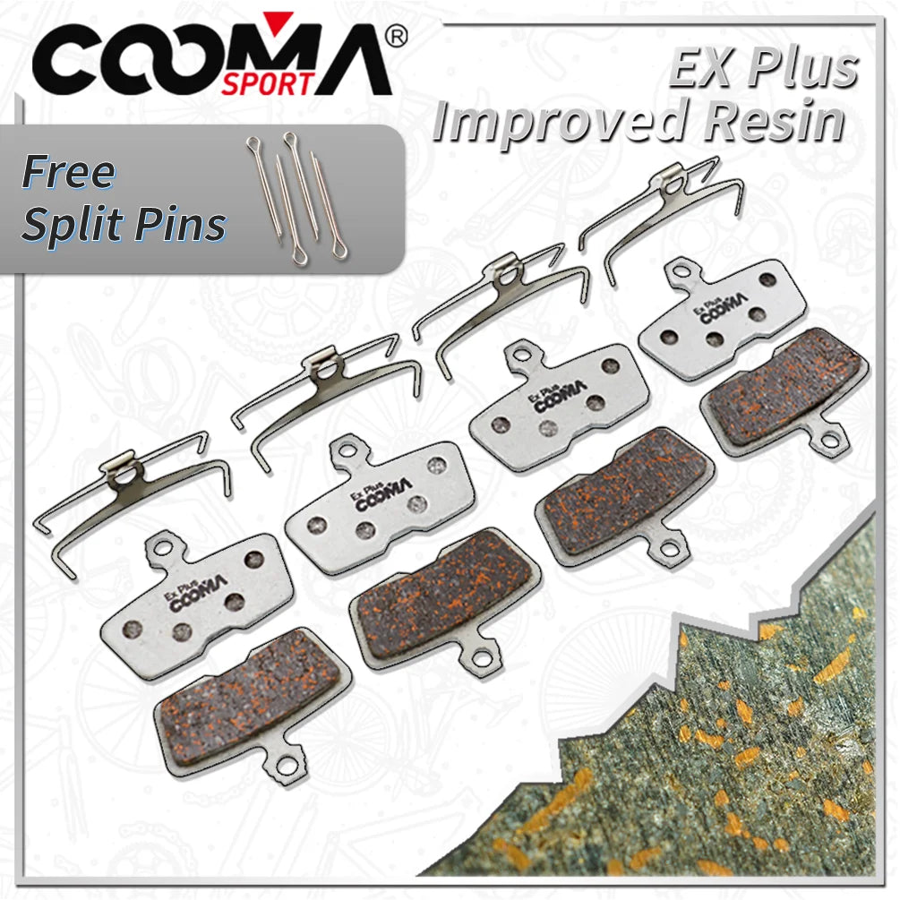 4 Pairs Ex Plus Bicycle Disc Brake Pads For AVID SRAM DB8 Co