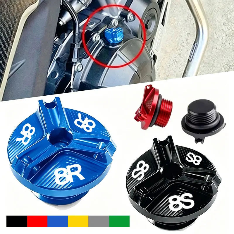 Motorcycle Accessories Engine Oil Filler Cap Oil Plug Cover 