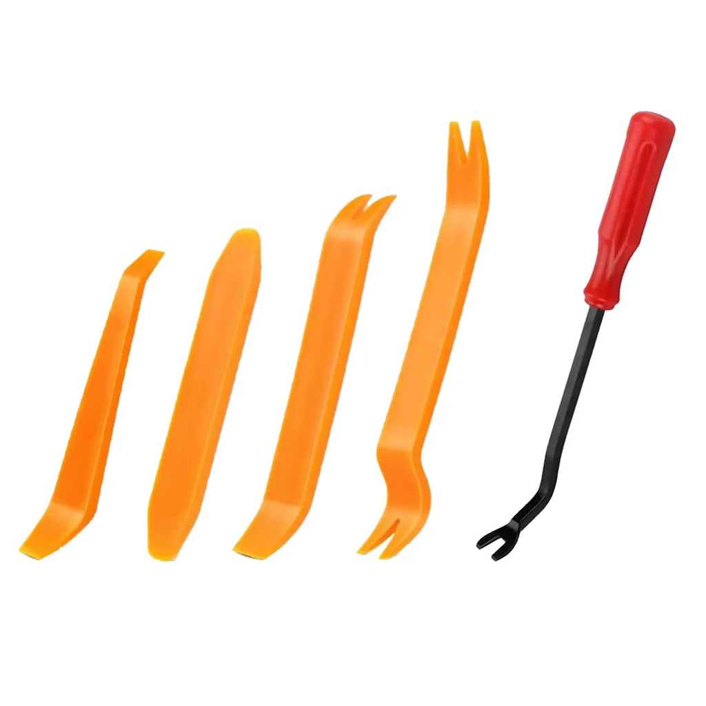 1/4/5Pcs Car Door Clip Car Disassembly Tools Set DVD Stereo Refit Kits Interior Plastic Trim Panel Dashboard Metal Removal Tool