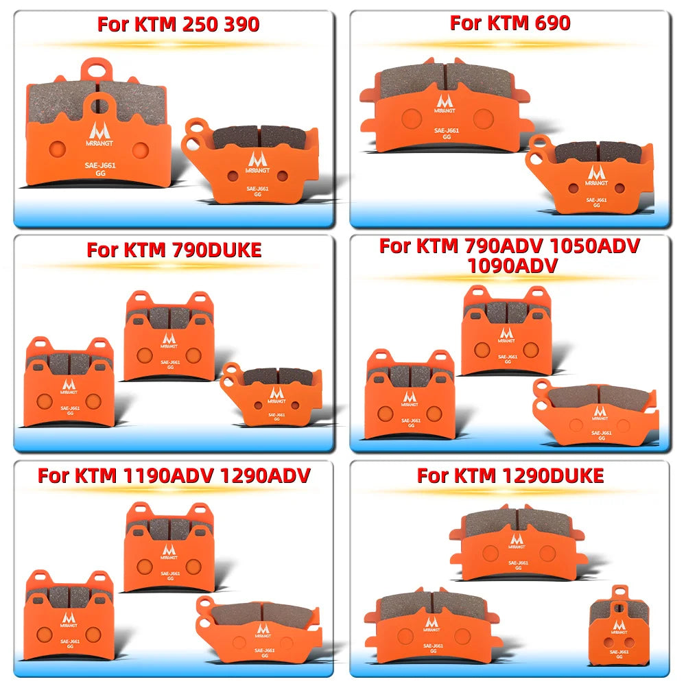 MRRANGT Motorcycle Ceramic Brake Pads Kit For KTM Duke 390 7