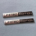 2PCS Limited Edition Emblem 3D Metal Badges Decal Sticker Au