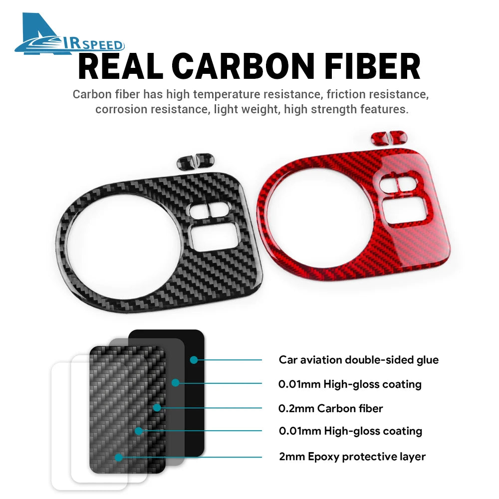 Real Soft Carbon Fiber Sticker For Seat Ibiza 6j 2009 2010 2